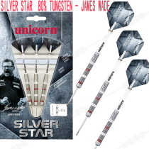 Original imported unicorn unicorn Silver Star tungsten steel darts Hard straight competition darts 22 24 26 grams