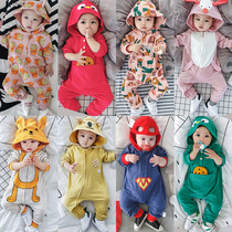 Baby cute autumn dress spring out suit spring wear female baby conjoined clothes men wear autumn spring and autumn