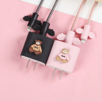 Glory 50 60pro x20x30 p50pro Magic3 mobile phone 66W charger data cable winding rope thread protector cartoon cute silicone protective cover against dirt