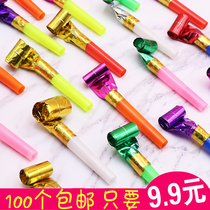 Dragon blowing whistle creative childrens birthday party gift whistle balloon horn blowing long nose small toy batch