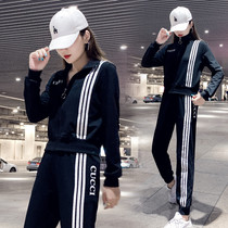 Fashion Sportswear Suit Womens Tide Cards 2022 Autumn Winter New Trends Ins Nets Red Casual Wear Two Sets