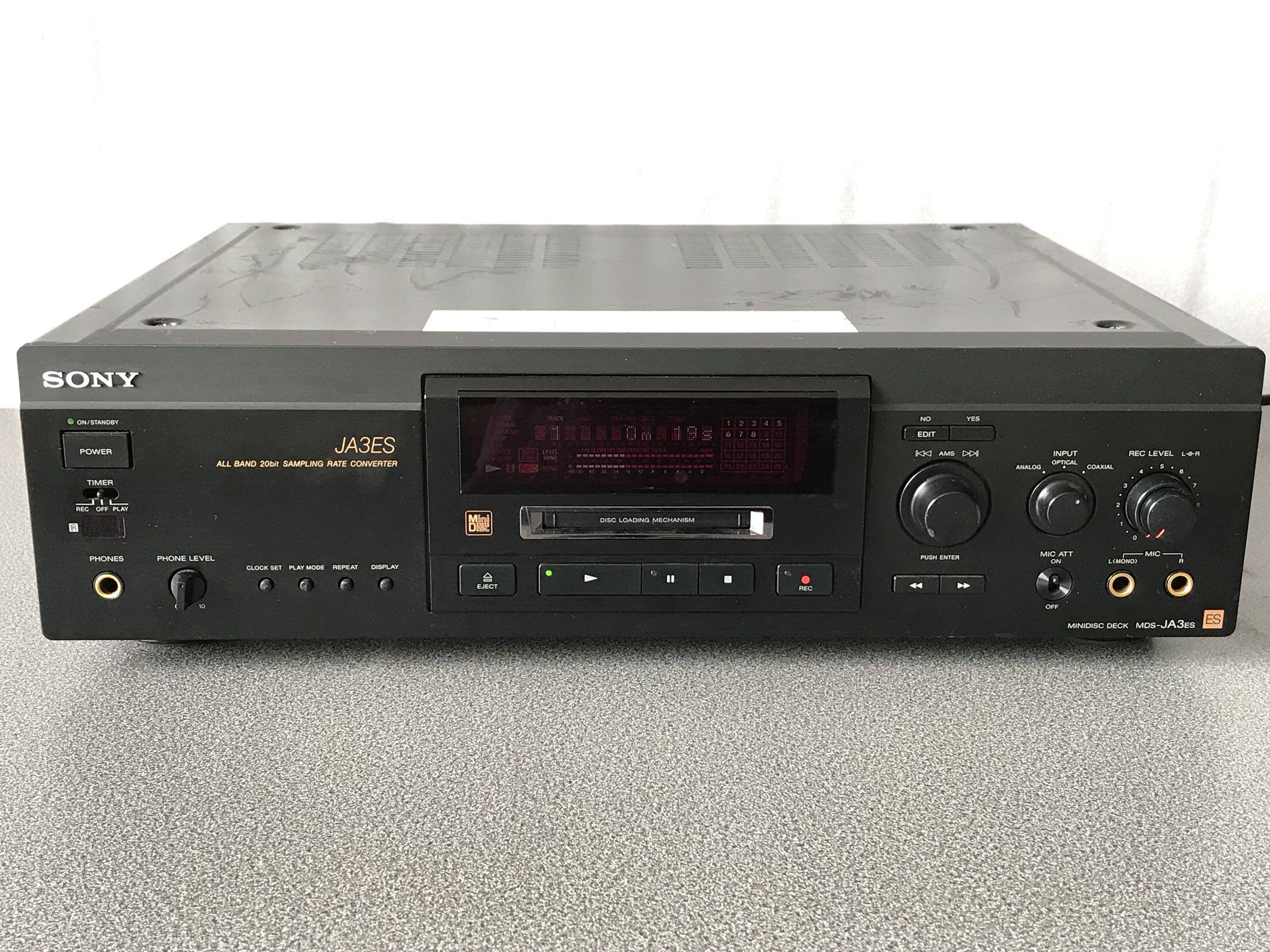 Japan SONY Sony MDS-JA3S MD desktop original imported 120V voltage function everything is normal