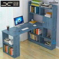 Office writing desk corner bookshelf integrated desk computer desk desktop simple desk home student bedroom