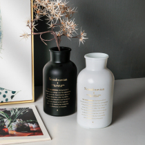 Time on the wood Nordic style small glass flower arrangement bottle hydroponic flower vase dry vase ins vase decoration