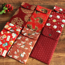 Japanese fabric custom personalized red bag bag ten thousand yuan profit is sealed Baby Full Moon Spring Festival wedding high-end birthday