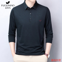 Rich Expensive Bird T-Shirt Male Long Sleeve Summer Thin POLO Shirt high-end Dad Autumn Clothing Blouse Wear Single Piece of Compassion