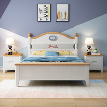Solid wood Childrens bed Boy single beds 1 5 m teenagers 1 2 m little girl princess drawers storage large childrens beds