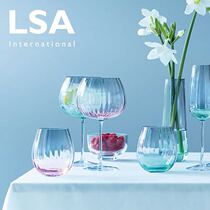 LSA British imported spring Feng Shui green color lead-free crystal glass Cute girl gift juice cup pair cup