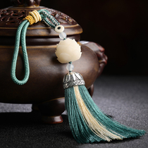 Bodhi Lotus car keychain male car hanging creative car interior hanging jewelry key personality rearview mirror hanging decoration simple