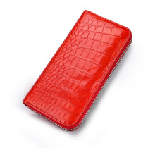 Thai avocado leather handbag with bag 2020 new fashion lady wallet long handbag crocodile belly leather bridal wallet