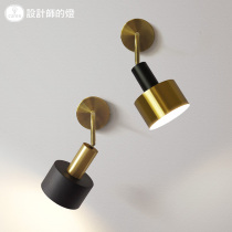 Designers lamp American simple bedside lighting toilet mirror front lamp light luxury bedroom room flashlight wall lamp