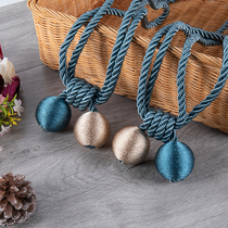 Curtain strap a pair of cute creative simple living room hanging ball tie rope accessories rope tie curtain buckle Nordic