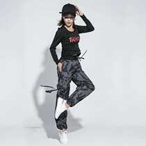 Square Dance Costume Set Autumn and Winter Cotton Middle-aged and Elderly Fitness Sports Ghost Step Dance Dance Dance Clothes Female Lu Yi Fan 2021