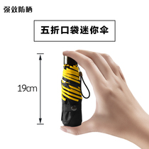 Tree neighborhood 2021 UV protection parasol light mini pocket umbrella compact portable Super Light female sunny and rainy umbrella