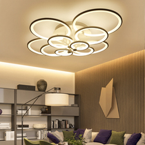 2020 new living room lamp minimalist modern big creative with creative personality round led ceiling lamp main bedroom light