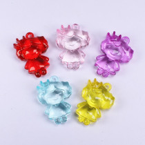 Childrens imitation crystal clear acrylic pendant with small princess children handmade creative making material