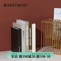 BEST WEST modern minimalist imitation book ornaments creative living room wine cabinet study desktop prop book decorations