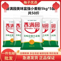 Fragrant garden delicious and strong wheat flour 5kg * 5 bags for a total of 25kg 50 tons of gluten flour for all types of pasta