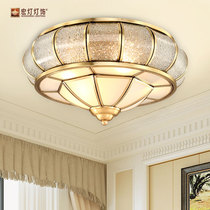 European - style copper bedroom ceiling lamp American ceiling lamp room room ceiling lamp LED copper lamp lighting lighting