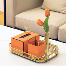 Light Extravaganza Creative Paper Towels Box Home Draw Paper Box Nordic Living Room Minimalist Tea Table Multifunction Remote Control Containing box