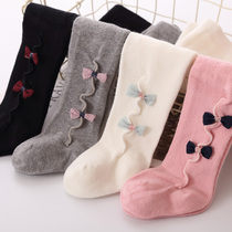 Spring and autumn pure cotton baby pantyhose big pp childrens baby big ass winter base womens autumn pants tights baby socks