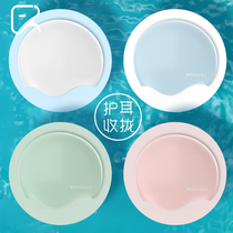 Flying fish future silicone swimming cap for men and women waterproof head fashion ear protection long hair special solid color professional swimming cap