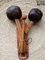 Deritre agogo two fruits imported musical instruments African musical instruments percussion instruments