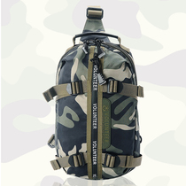 Camouflage bag male military fans waterproof multifunctional small backpack chest bag shoulder shoulder bag tactics outdoor nylon cloth bag tide
