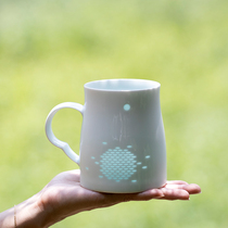 Shanshui Four Seasons Linglong Cup Spring Summer Autumn and Winter Jingdezhen Ceramic Mug Home Office Large Capacity Water Cup