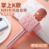 Microphone microphone audio integrated mobile phone national ksong children wireless home singing artifact Bluetooth Ktv