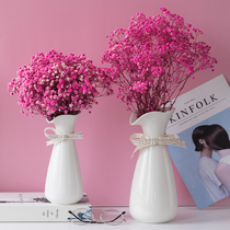 ins starry Vase ornaments Nordic floral light luxury living room home desktop dried flower bouquet flower arrangement decorations