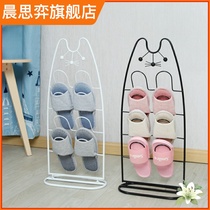 Bathroom trailer rack simple living room toilet toilet shoe rack landing space saving shoe storage shelf entry