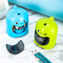 Deli Stationery 0501 cute dinosaur shape electric pencil sharpener creative fun pencil sharpener rotary pencil sharpener