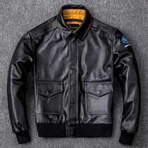 Clearance 2019 new A2 Mens casual leather jacket baseball clothing leather jacket jacket jacket