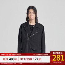 PCLP (PERCLIPS) deconstructor zipped jacket national tide card Spring autumn season new loose jacket man
