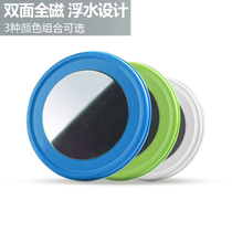 Stainless steel double-sided full magnetic bait tray floating water black pit competitive strong magnetic strip bait tray fishing wire fishing gear