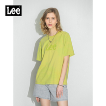 Lee Mall The Same Paragraph 22 Spring Summer New Pint Boyfriend Version Green Zdyeing Woman Short Sleeve T-shirt LWT0024203RT-431