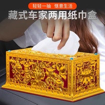 Pu Xian is willing to exquisite dragon and phoenix eight auspicious drawing carton box Tibetan craft Buddhist Tantric home furnishings