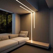 led borderless buried line light hidden embedded U-shaped light with aluminum alloy linear light slot aisle Hall Light