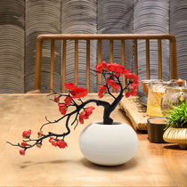 Emulated floré plum Home Decorative Items Swing of plum blossom Flowers Dried Flowers bonsai Living room TV cabinet Chinese Fake Flowers
