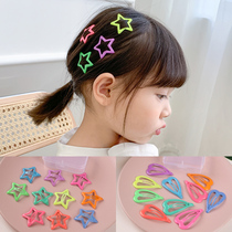 Korean version of the new childrens hair clip bb clip girl hairpin Hairpin Shatter Liu Hai Cute Star Drop Clip Kit Hair Accessories