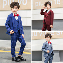 Autumn Winter Kids Suit Set Boys Wedding Flower Kids Dress Little Boy Suit Baby Costumes Big Kids Coats