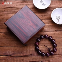 High-end mahogany hand box single wooden text playing Buddha handbell box retro wooden branch jewelry box