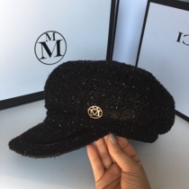 Paris custom hat womens autumn and Winter fashion cap Tweed octagonal hat Painter hat Beret Newsboy hat tide