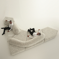 WSS North Simple Designer Sofa Module Combination Geometric Rock Multiplayer Sofa Hotel Villa Module Sofa