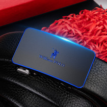 Belt mens leather automatic buckle inner buckle pants belt first layer pure cowhide matte business belt inner wear belt men