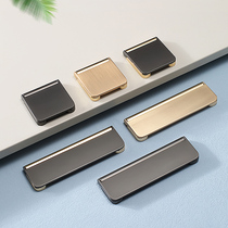 Drawer cabinet door concealed handle free of notching invisible Ming flat dress cabinet door handles modern minimalist gold handle
