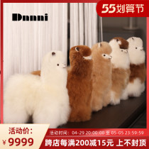 Dnnni Alpaca God Beast Floor Swing Piece Plush Light Lavish Creative Home Hotel Decent Board Room Living-room Bedroom Ornaments