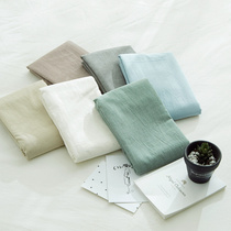 Water wash cotton pillowcase cotton cotton single pair of plaid solid color 48*74 pillowcase