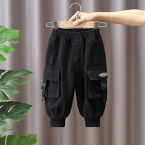 Boys work pants thin section Childrens autumn clothes Childrens spring and autumn style 1 year old male baby autumn pants outside wearing 2 boys long pants